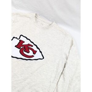 Men's Antigua Kansas City Chiefs Gray‎ Pullover Henley Long Sleeve Mid weight XL